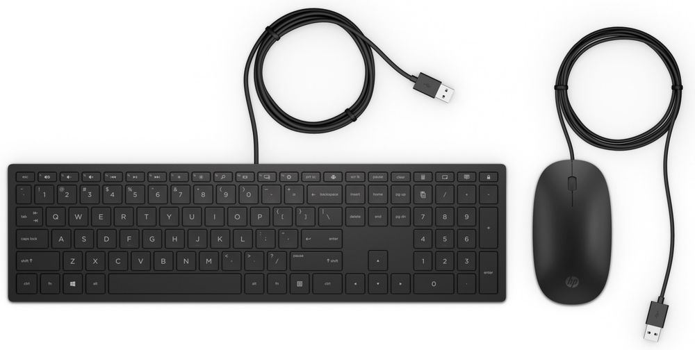 Клавиатура HP 400 4CE97AA черный + мышь
