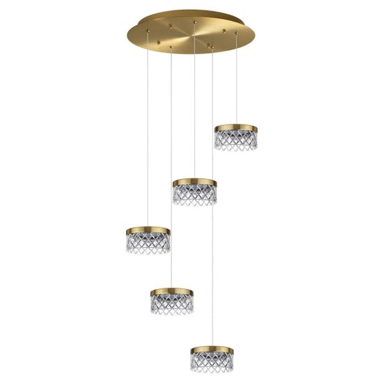 5032/30L L-VISION ODL24 000 античн.бронза/металл/акрил Люстра LED 30W 4000K 1958лм FIVRE