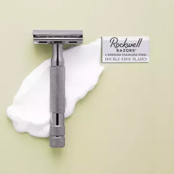 Т-образная бритва Rockwell 2C, темный хром