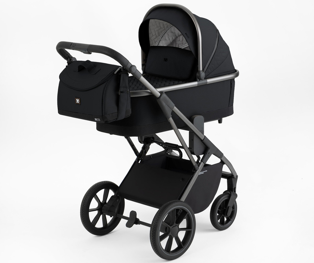 Детская коляска Sweet Baby Ricci 2 в 1 2024 Black 426669