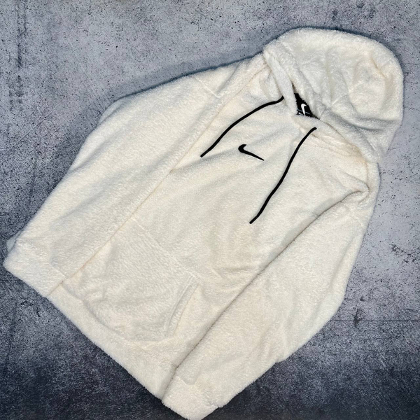 Худи плюш Nike cream white