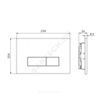 Кнопка для инсталляции хром OLEAS P2 Ideal Standard R0119AA