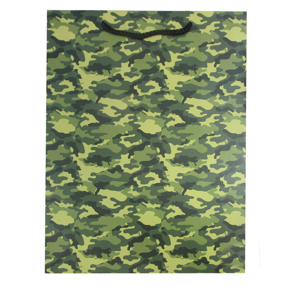 Пакет подарочный "Камуфляж"  26*12*32 см