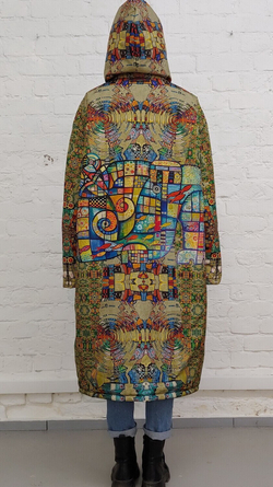 Двустороннее пальто-парка