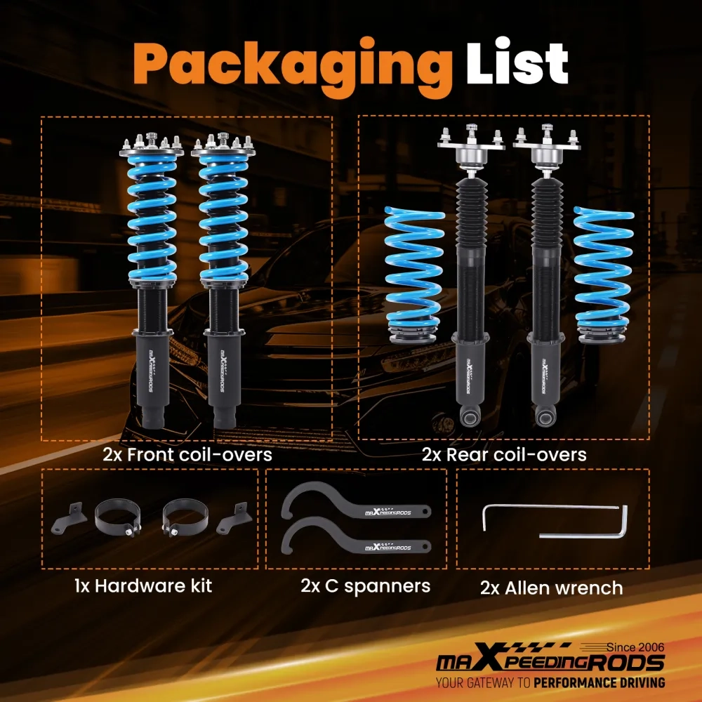 MaXpeedingrods T6 Suspension Coilovers Lowering Coils подходит для автомобиля Acura RL KB1 05-08