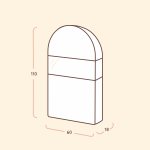 Чехол для шуб 100х60х18. Антимолевый