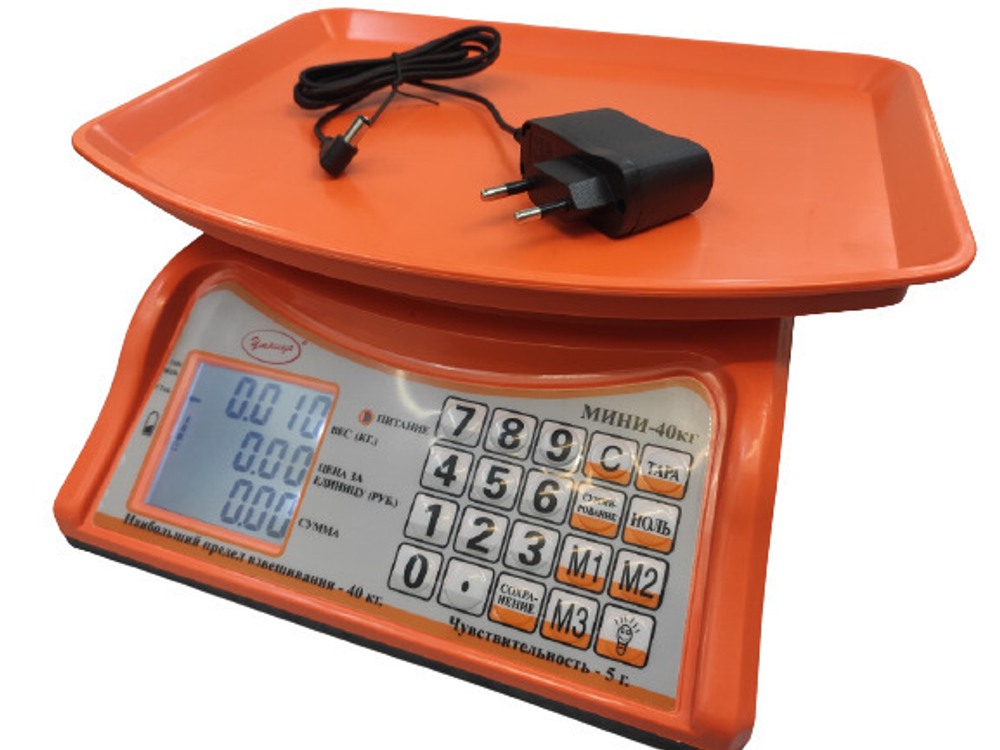 Весы торговые со счетным устройством "Умница" модель МИНИ-40 кг