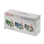 Часы зеркальные с проекцией VST-896 черный корпус