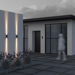 Уличный настенный светодиодный светильник Maytoni   O570WL-L10B3K