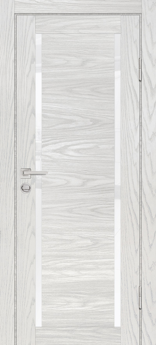 Дверь PSM-9 / Цвет Дуб скай бежевый / белоснежный лакобель / Двери PROFILO PORTE
