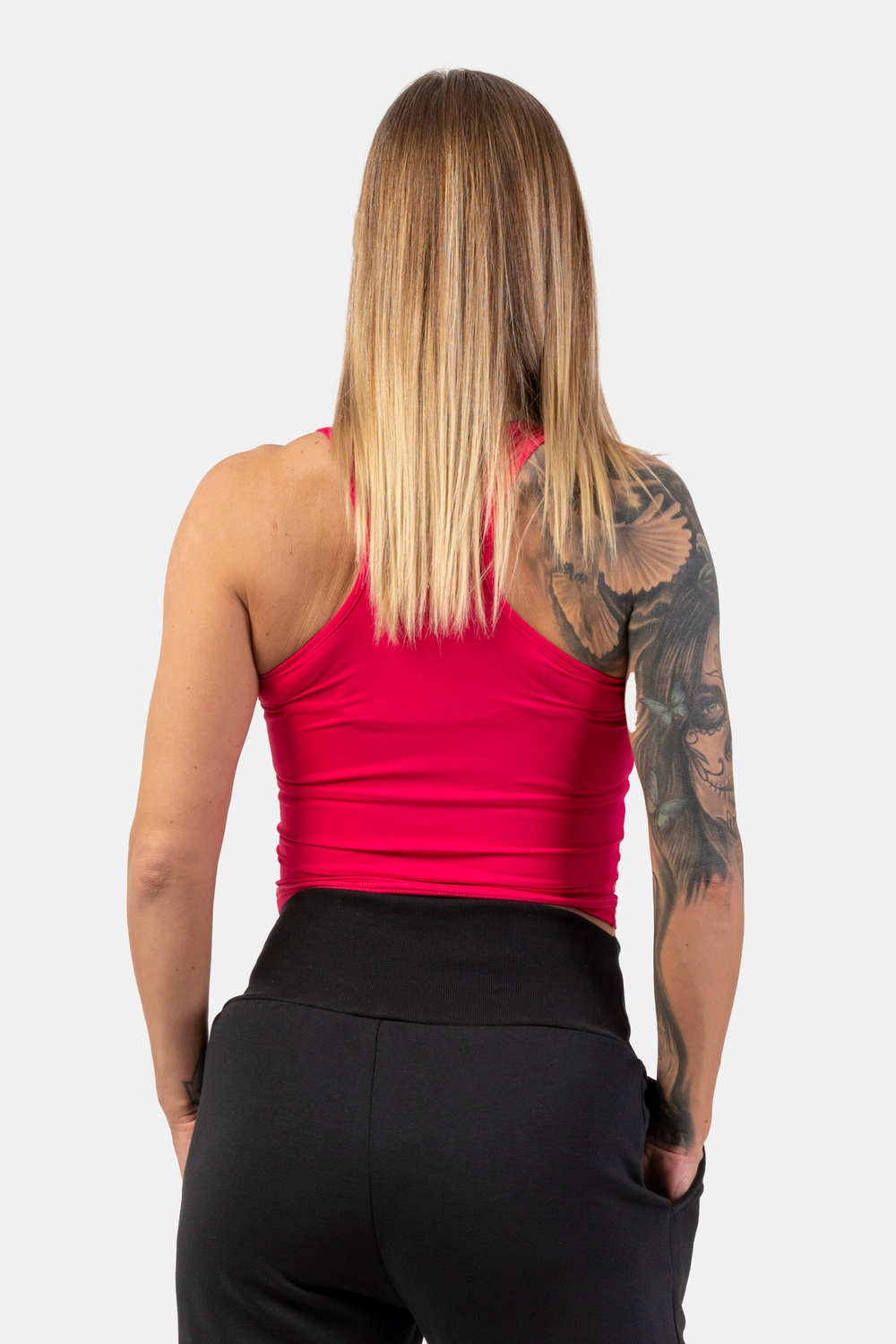 Майка SPORTY SLIM-FIT CROP TANK TOP 422 Розовая