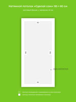 Натяжные потолки 14.3 м2, 1.5 м2