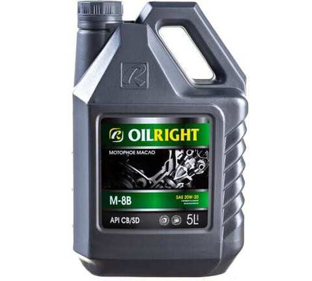 OIL RIGHT Масло моторное М8В SAE 20W20 5л