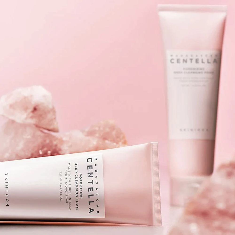 Глубоко очищающая пенка для сужения пор SKIN1004 Madagascar Centella Poremizing Deep Cleansing Foam
