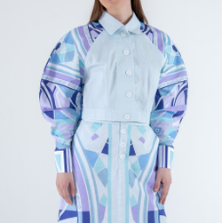 Куртка голубая, S/M, (принт 211-05) Adili
