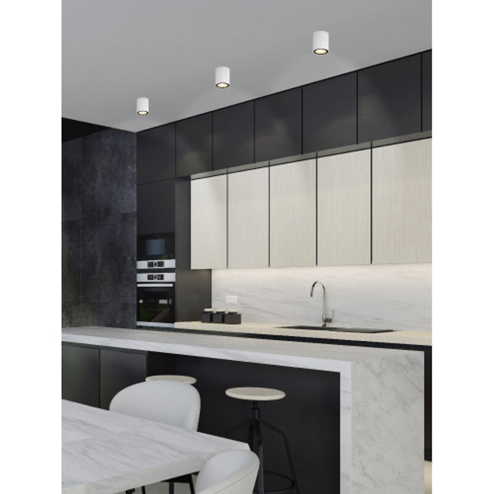 Светильник накладной ЭРА OL48 WH/BK под лампу MR16 GU10 IP44 черный/белый | Накладные светильники