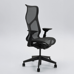 Кресло Herman Miller Cosm, высокая спинка, цвет Graphite, регулируемые подлокотники