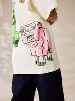 Футболка для девочки Next AW4-743, Молочный