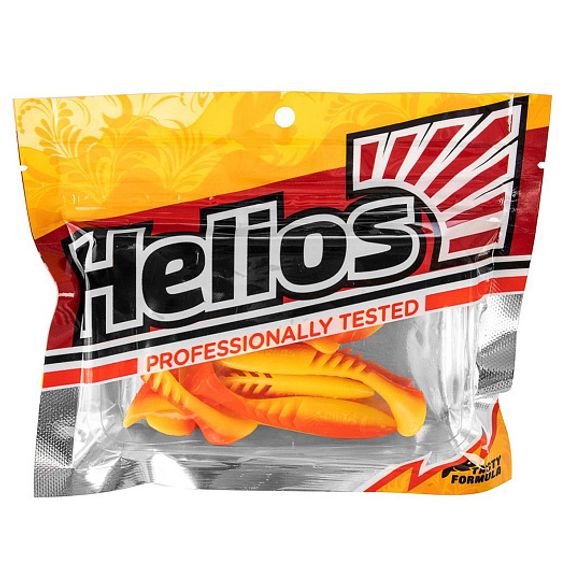 Виброхвост Slash 2,64&#39;/6,7 см Orange &amp; Yellow 10шт. (HS-19-015) Helios