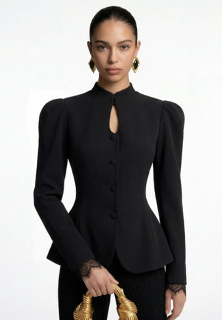 Жакет с кружевом