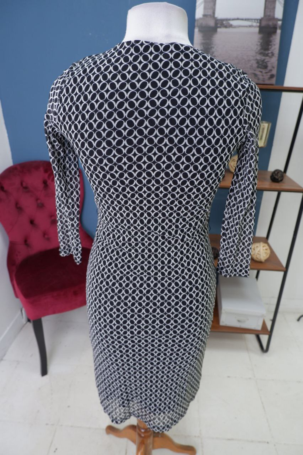 Платье Esprit с принтом 42 размер