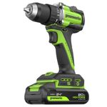 Дрель-шуруповерт акк. Greenworks DD560, 24V, б/щет, 30/60 Нм,13мм, Anti-kickback,2х2Ач,ЗУ,кор (3708407CUC)