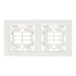 Минск Рамка 2-местная вертикальная белая EKF Basic