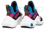 LOUIS VUITTON Archlight 1.0 Fabric Abrasion Resistant Abrasion Resistant Low top Casual Shoes Women"s Pink Blue White