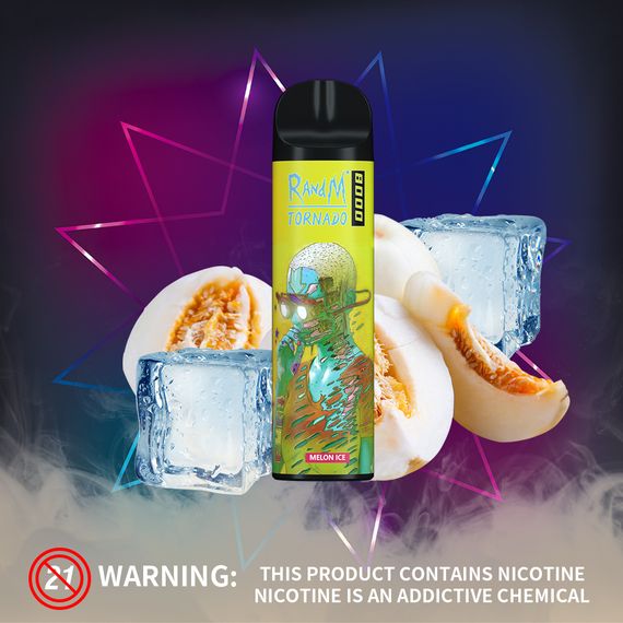 RandM Tornado 8000 - Melon Ice (5% nic)