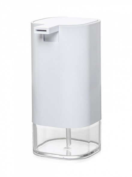 Диспенсер для жидкого мыла DeNASTIA STABLE W, 9,9х7,7х16, 70% ABS пластик, 30% акриловый пластик, бе