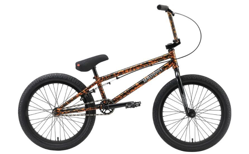 Велосипед BMX 20"Tech Team GRASSHOPPER 2022 Оранжевый-Черный
