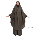 SET: KHIMAR AND SILK SKIRT  FROM MEDINA SILK (One size)