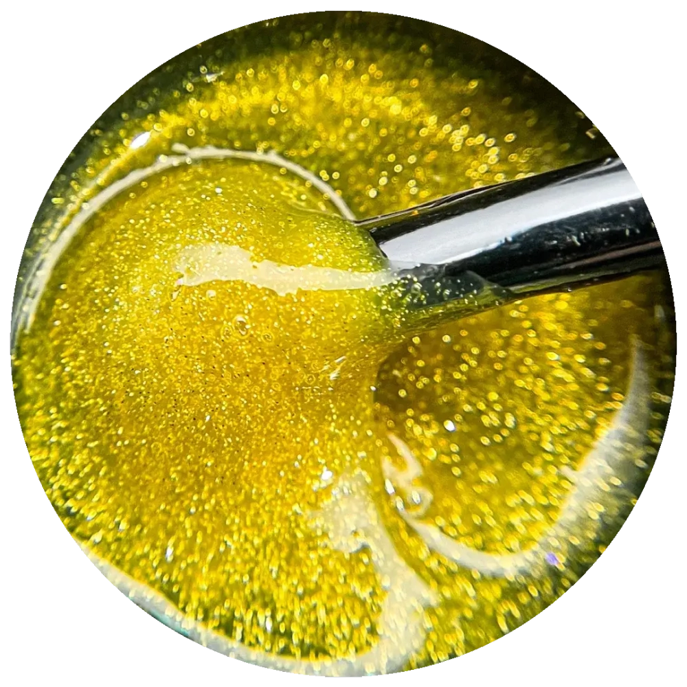 Гель моделирующий самовыравнивающий Мерцающий Желтый 15мл ОПЦИЯ