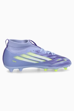 Бутсы adidas F50 League Mid FG/AG Junior - фиолетовый