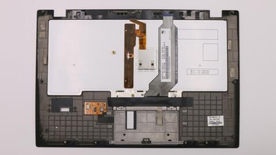 Верхняя панель с клавиатурой (топкейс) для ноутбука Lenovo ThinkPad X1 Carbon 1st Gen FingerPrint, черная, с подсветкой, раскладка - английская (00HT000)