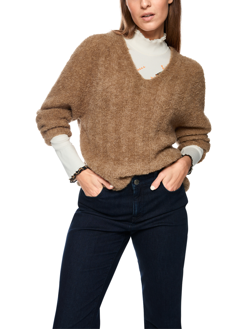 Пуловер из шерсти альпака (Knitted in Germany)