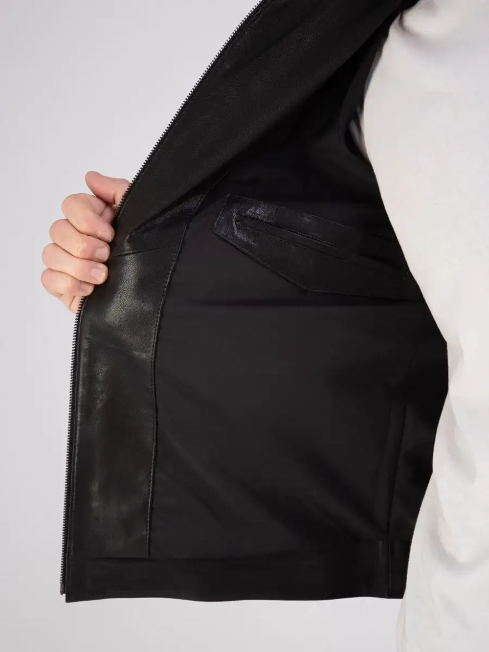 Куртка весна кожаная натуральная