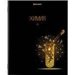 Тетрадь предметная DARK 48 листов, глянцевый лак, ХИМИЯ, клетка, подсказ, BRAUBERG, 403977