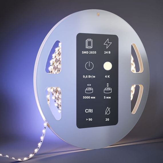 Светодиодная лента Maytoni 9,6W/m 120LED/m 2835SMD дневной белый 5M 201110