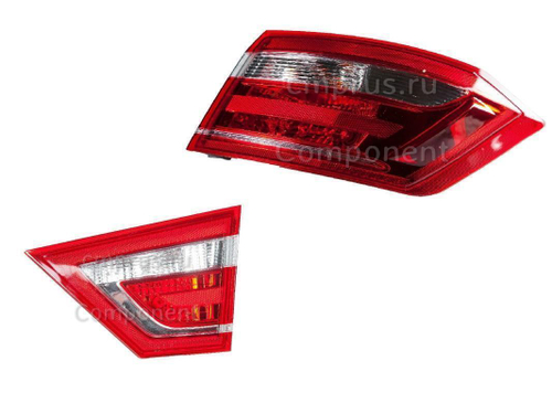 Фонарь задний в сборе правый ВАЗ 2180 Lada Vesta угол+ квадрат Component