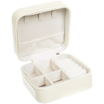 Шкатулка для украшений «ТАРТИ ТАН», цвет слоновая кость, 10*10*5см