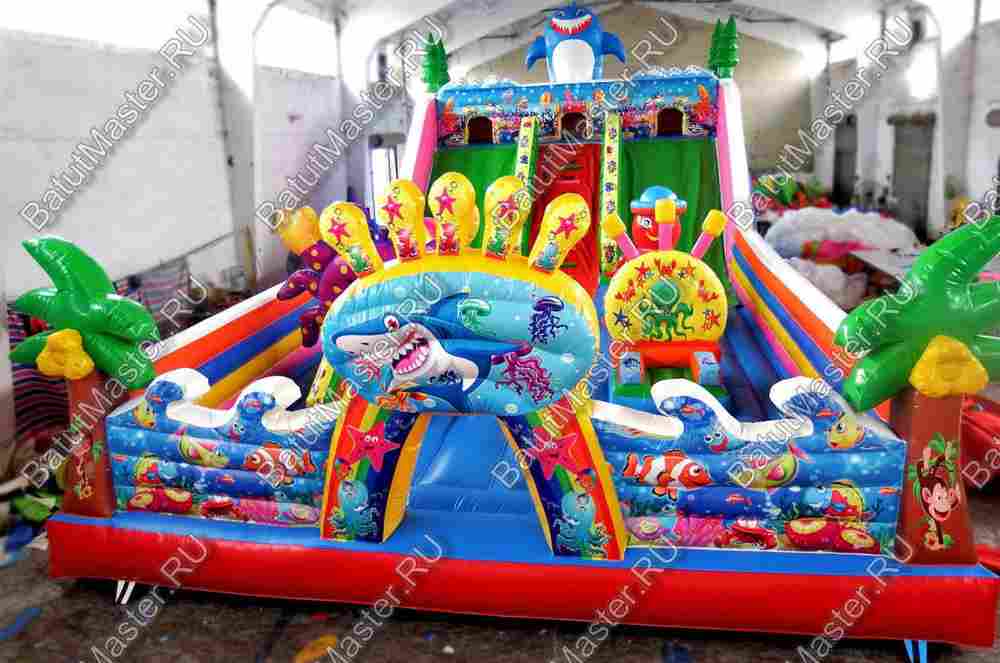 Коммерческий батут "Морские приключения" 14*7*6 м