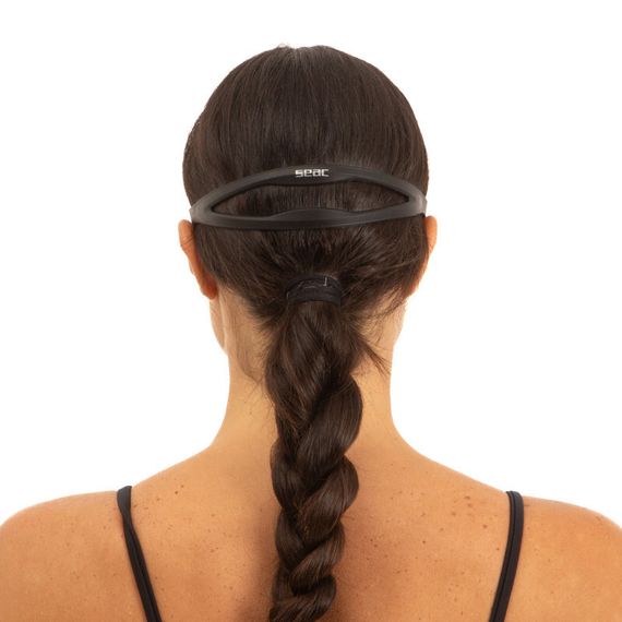 Очки для плавания Seac Axis тонированные стекла черный/зеленый