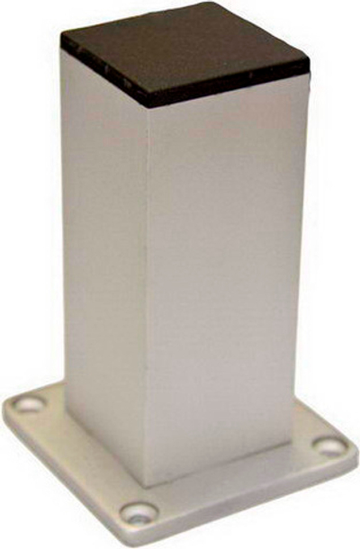 Опора мебельная 19134.102, 40х40мм, h-100 мм, алюмин. (5961)