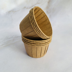 Формы бумажные с ламинацией «Маффин» 50х40 мм (Крафт) 50 шт