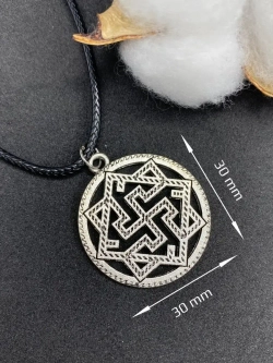 Защитный магический славянский кулон оберег Валькирия сталь