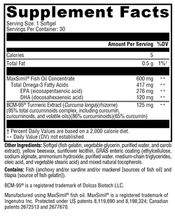 Omega MonoPure® Curcumin EC 30 Softgels