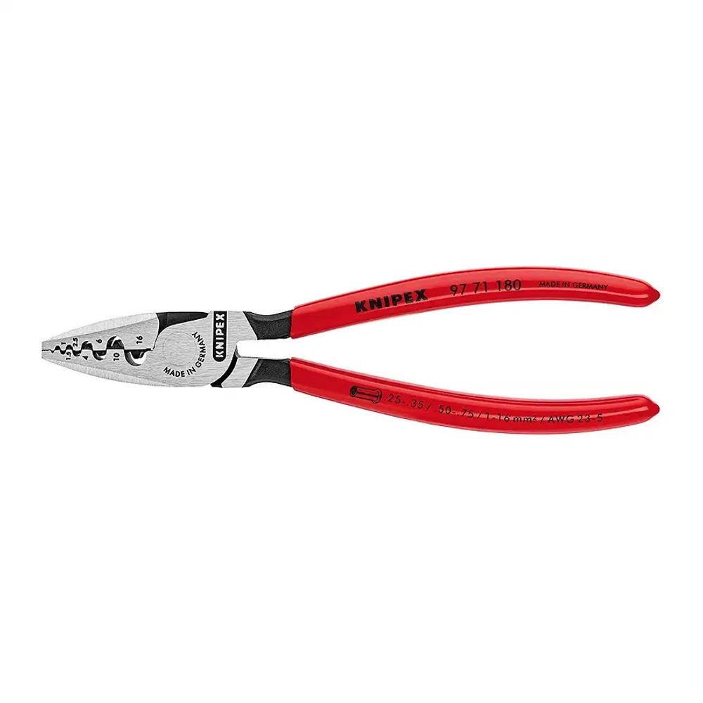 Инструмент для обжима контактных гильз 180 мм Knipex 97 71 180 SB