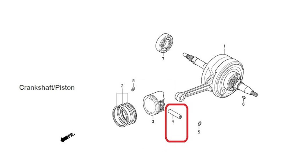 13111-087-000 (13111-KVR-C00) PIN, PISTON