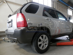 Фаркоп оцинкованный Galia H070C для Hyundai Tucson 2004-2010, Kia Sportage 2004-2010(паспорт и сертификат в комплекте)(без электрики)